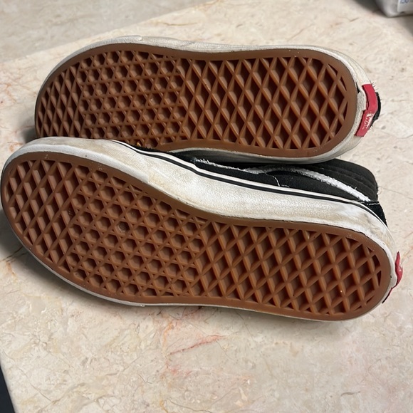 Vans Old Skool black suede Hightops - youth size 3 - Picture 3 of 4